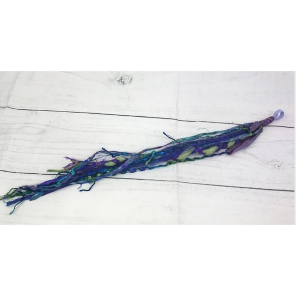 Dreadlock/Braid Hair Wrap Purples/Blues/Greens